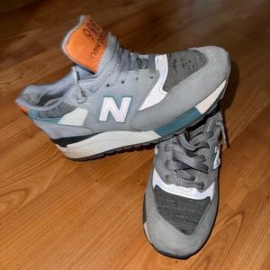 New Balance Women 998 W998DTV Made in USA Gray Steel Typhoon Sneakers 7 US